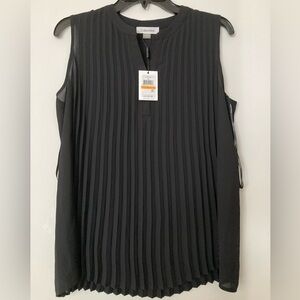 Calvin Klein Women’s Black Blouse Size: Small, Sleeveless